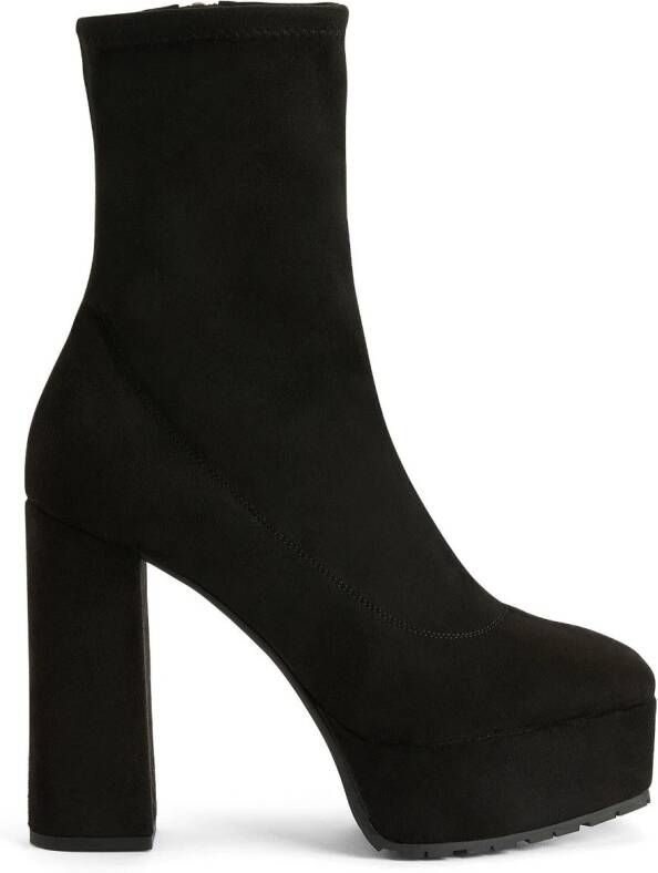 Giuseppe Zanotti 120mm The New Morgana platform boots Black