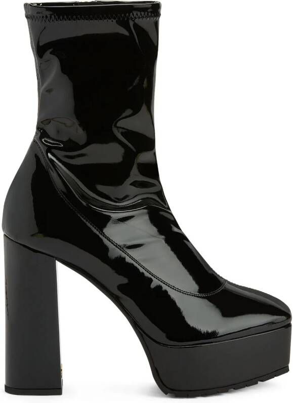 Giuseppe Zanotti 120mm The New Morgana platform boots Black