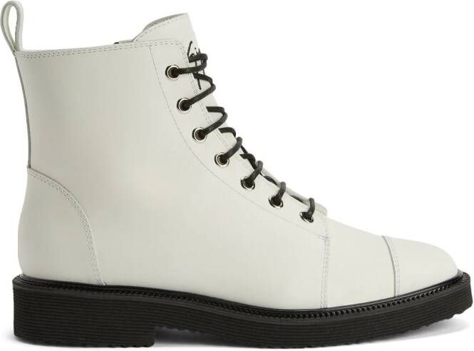 Giuseppe Zanotti Thora lace-up boots White