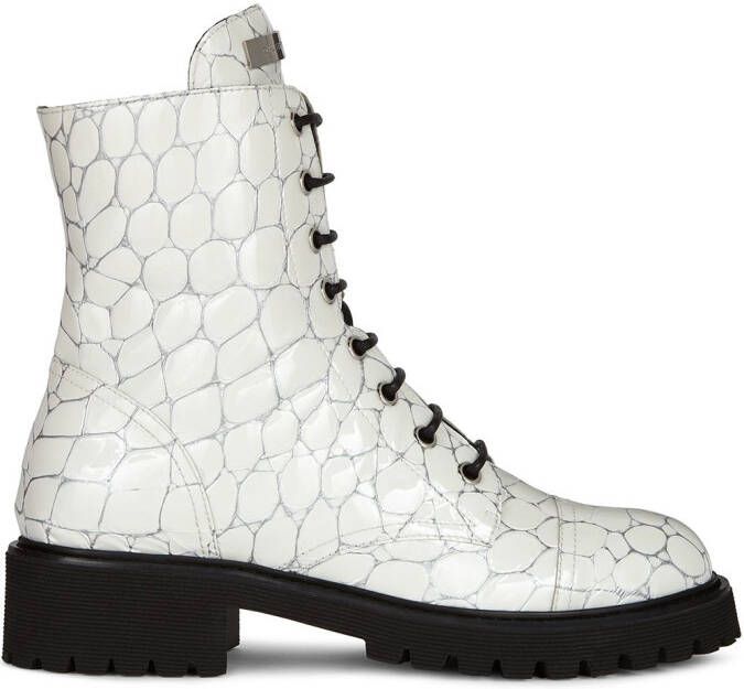 Giuseppe Zanotti Thora lace-up boots White