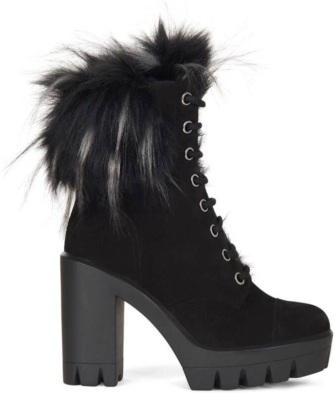 Giuseppe Zanotti 110mm Tonix Winter platform lace-up boots Black