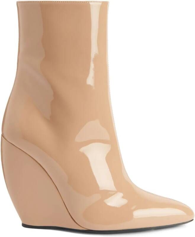 Giuseppe Zanotti 105mm Tylde wedge boots Neutrals