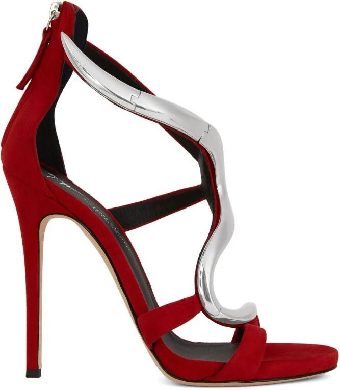 Giuseppe Zanotti Venere 120mm stiletto sandals Red