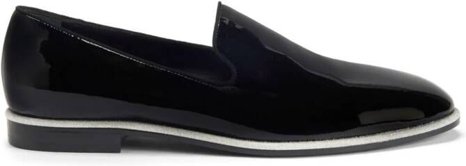 Giuseppe Zanotti Vilbert patent-finish leather loafers Black