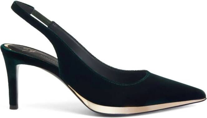 Giuseppe Zanotti 70mm Virgyn slingback pointed pumps Black