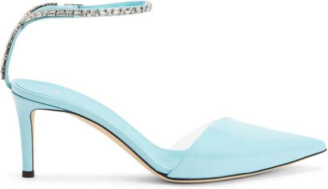 Giuseppe Zanotti 70mm Xenya Crystal pumps Blue