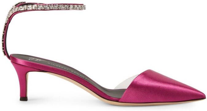 Giuseppe Zanotti 50mm Xenya Crystal pumps Pink