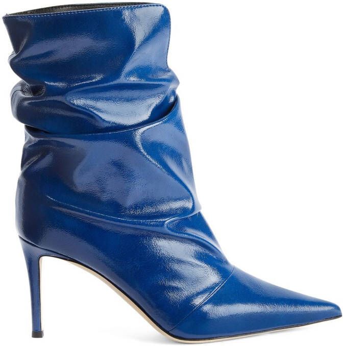 Giuseppe Zanotti Yunah 85mm slouchy boots Blue