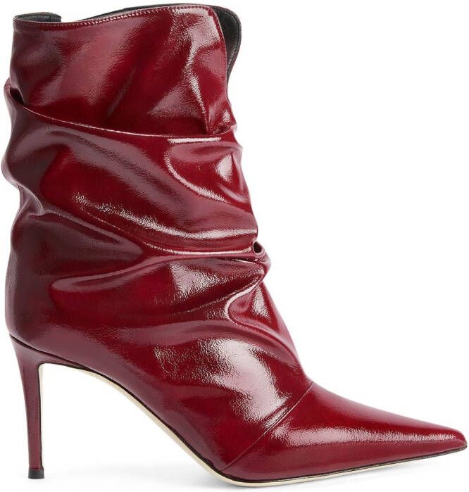 Giuseppe Zanotti Yunah 85mm slouchy boots Red