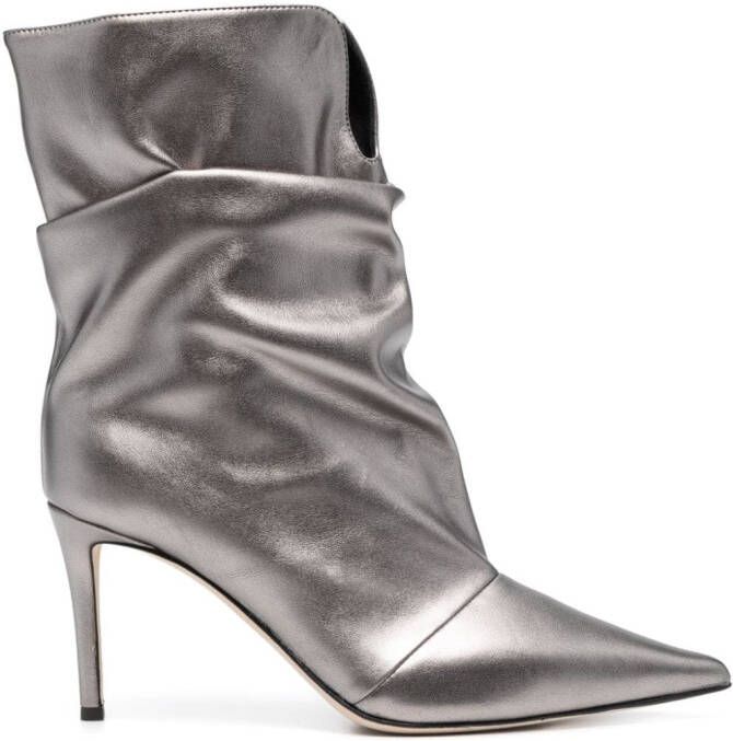 Giuseppe Zanotti Yunah 90mm slouchy boots Silver