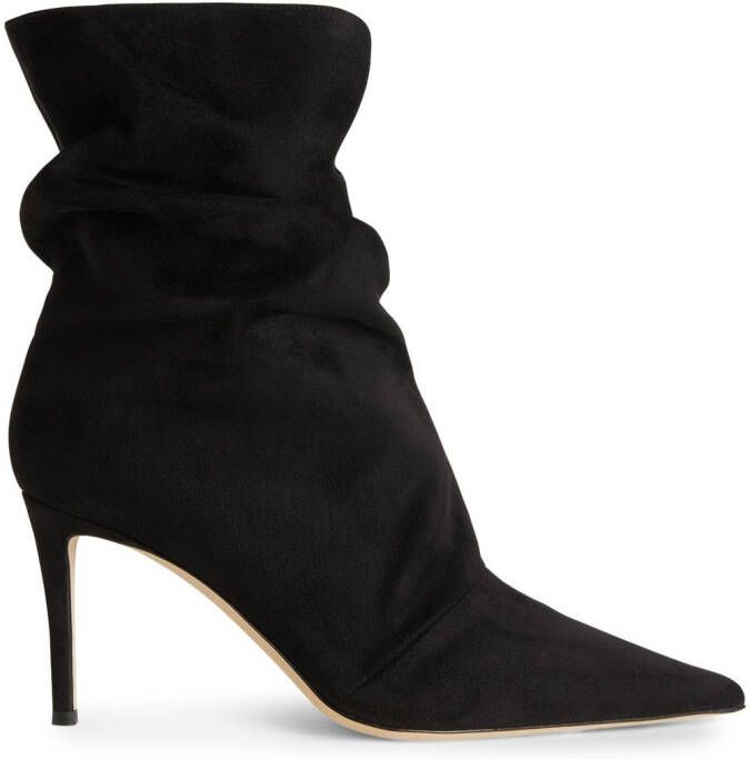 Giuseppe Zanotti 85mm Yunah slouchy boots Black