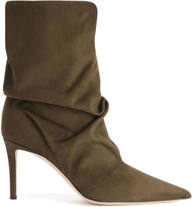 Giuseppe Zanotti Yunah slouchy 85mm boots Green