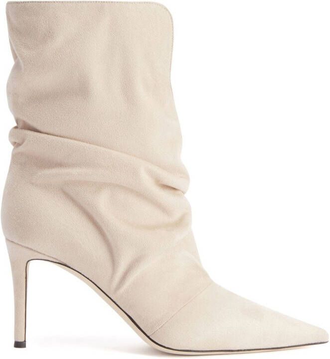 Giuseppe Zanotti 85mm Yunah slouchy boots Neutrals