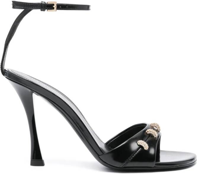 Givenchy 100mm crystal-embellished sandals Black