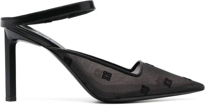 Givenchy 100mm logo-embroidered mules Black