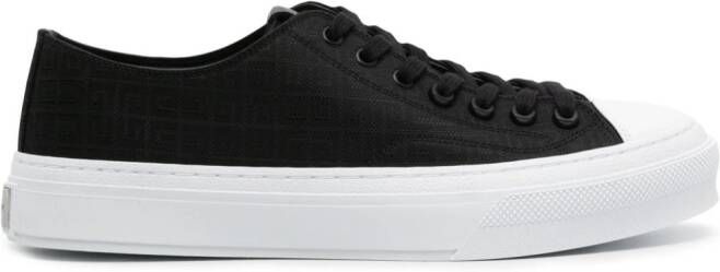 Givenchy City Low logo-jacquard sneakers Black