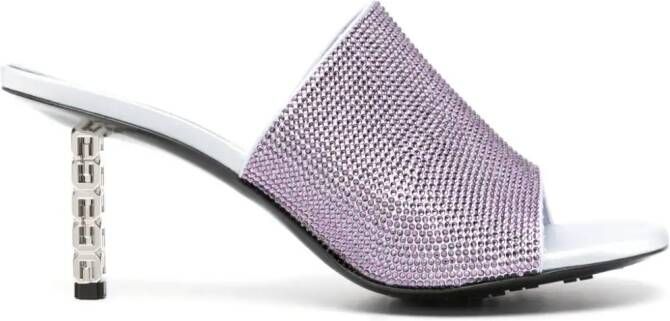 Givenchy G Cube embellished mules Purple