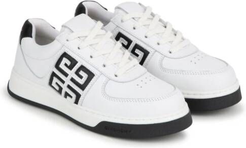 Givenchy Kids 4G-logo leather sneakers White