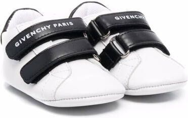 Givenchy Kids logo-print touch-strap sneakers White