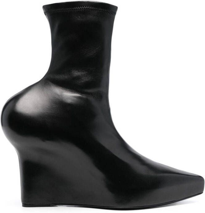Givenchy sculpted-detail 120mm ankle boots Black