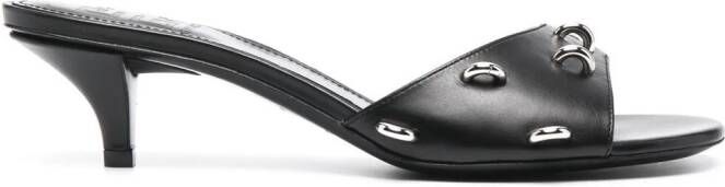 Givenchy studded rings open-toe sandals Black