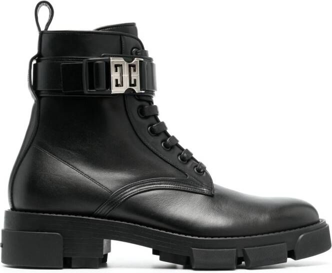 Givenchy Terra leather ankle boots Black