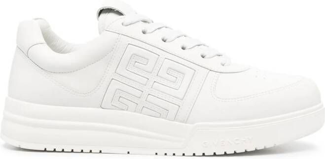 Givenchy White G4 Leather Low-Top Sneakers