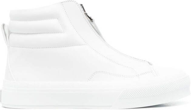 Givenchy zip-up high-top sneakers White