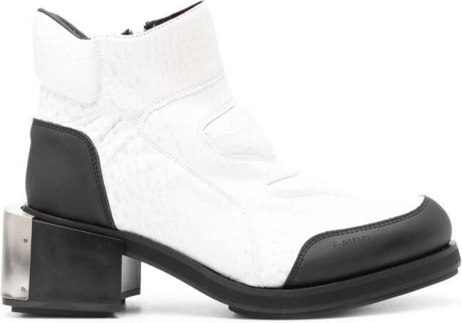GmbH Baris 70mm embossed boots White