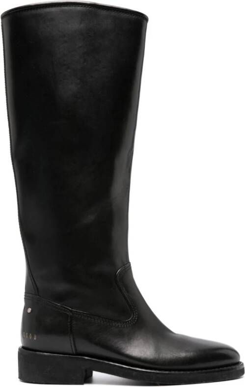 Golden Goose 35mm leather knee-high boots Black