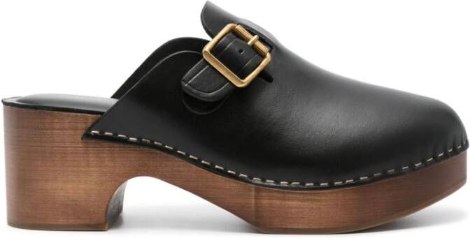 Golden Goose 70mm leather mules Black