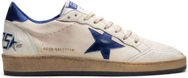 Golden Goose star-detail leather low-top sneakers White