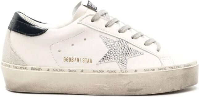 Golden Goose Hi Star leather sneakers White