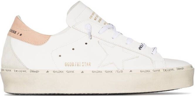 Golden Goose Hi Star leather sneakers White