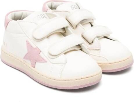 Golden Goose Kids Ball Star leather sneakers White