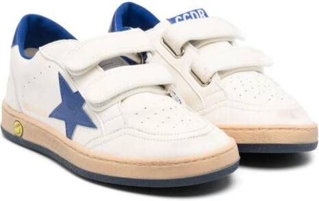 Golden Goose Kids Ball Star touch-strap sneakers White