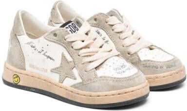Golden Goose Kids logo-patch sneakers White