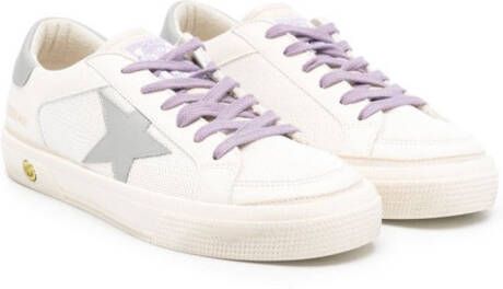 Golden Goose Kids May mesh-panelled sneakers White