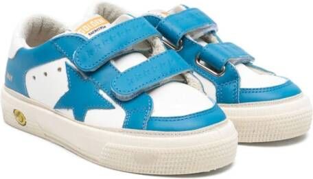 Golden Goose Kids May School touch-strap sneakers White