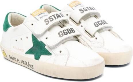 Golden Goose Kids Old School leather sneakers White