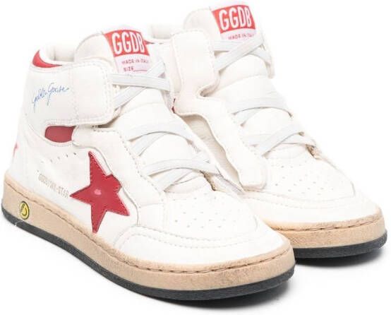 Golden Goose Kids Sky-star high-top sneakers White