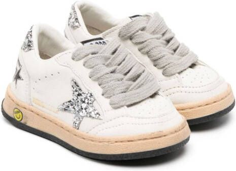 Golden Goose Kids Ball Star leather sneakers Neutrals