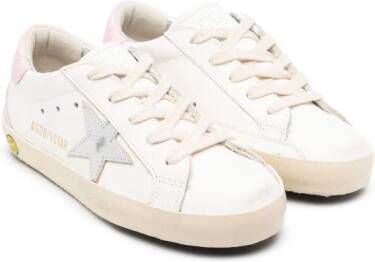 Golden Goose Kids Super-Star leather sneakers White