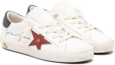 Golden Goose Kids Superstar lace-up sneakers White