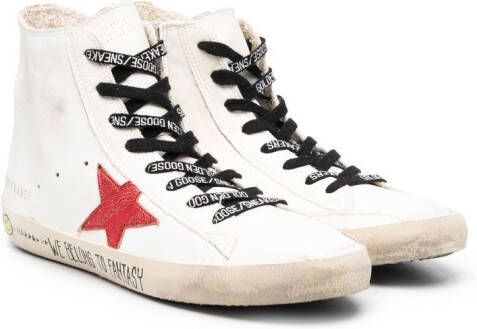Golden Goose Kids TEEN Francey high-top sneakers White