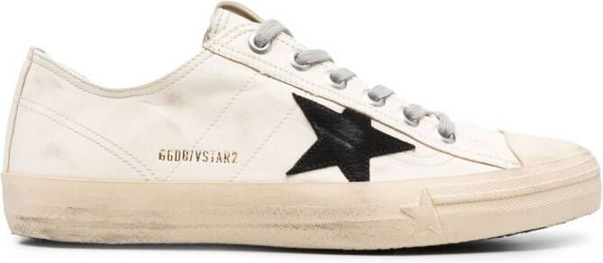 Golden Goose leather low-top sneakers Neutrals