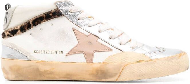 Golden Goose Mid-Star high-top sneakers Neutrals