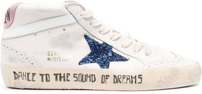 Golden Goose Mid Star lace-up sneakers White