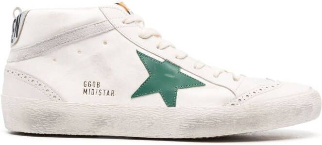 Golden Goose Mid Star leather sneakers White