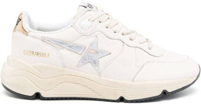 Golden Goose Running Sole leather sneakers White